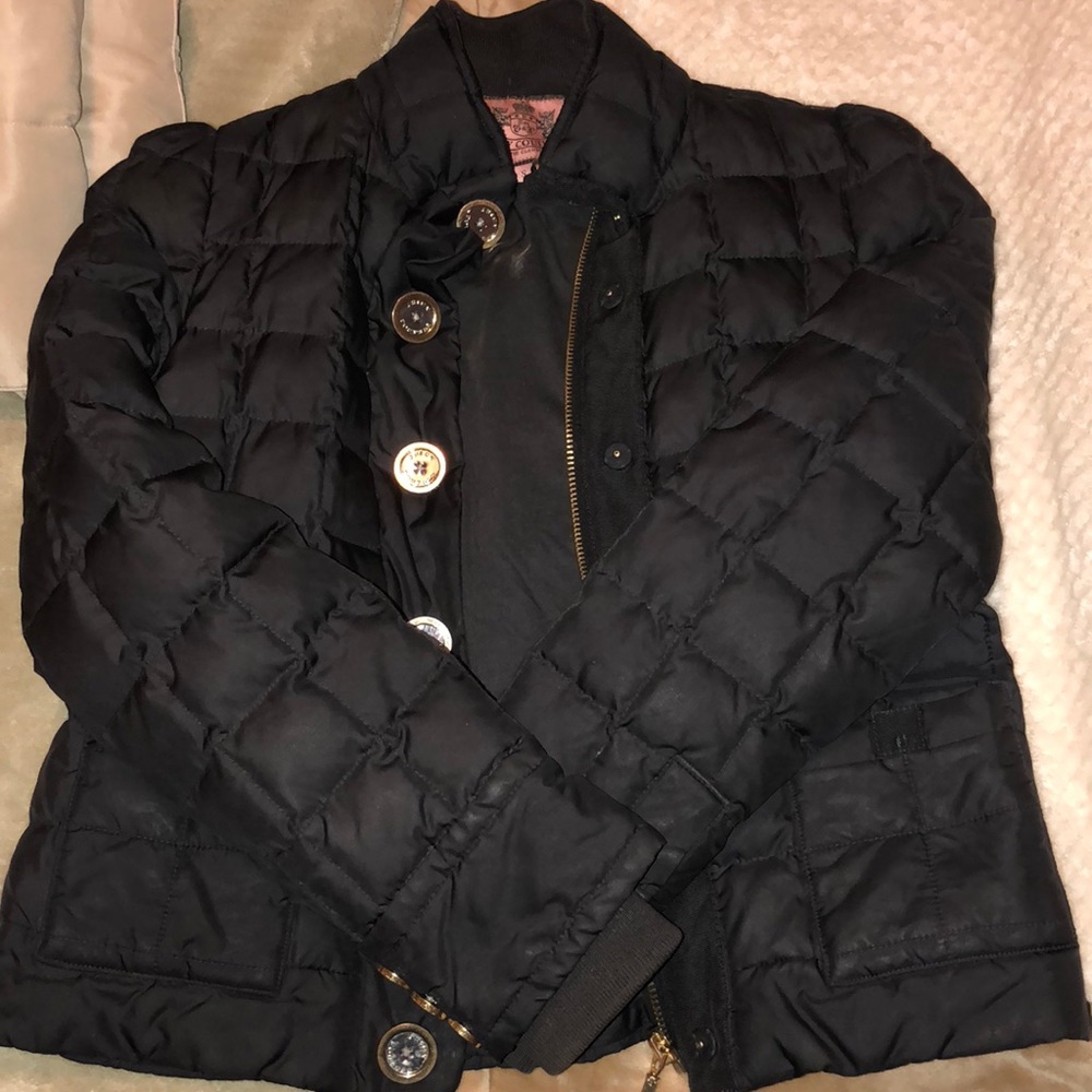 Black Juicy Couture winter jacket in size small